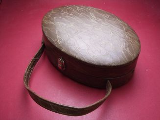 Ledercase für Jabaphone mit Tragegriff, 17cm x 12cm x 5,5cm 