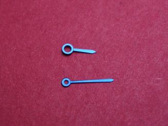 Cartier Zeigersatz, Stahl, gebläut, für Tank Francaise MM, Kal. 175A & 175L, techn. Referenz: 2465, 2466, 2491, MX000LF5 