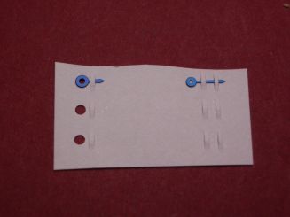 Cartier Zeigersatz, Stahl, gebläut, für Panthère Ruban Large, Kal. 058, techn. Referenz: 2420, MX000HGW 