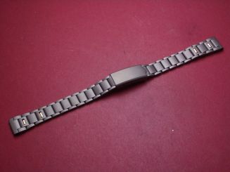 Metall-Armband, Breite: 13mm-11mm, Länge: 16,7cm, mit Faltschließe 