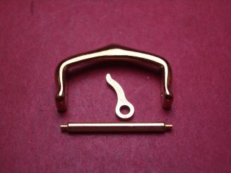 Cartier Dornschließe, 18mm, Stahl vergoldet 