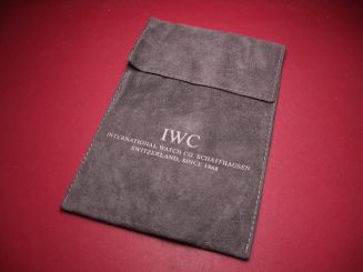 IWC Uhren-Stofftasche, grau, 12cm x 18cm, neu 