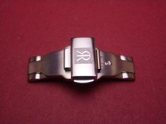 Revue Thommen Faltschließe, Stahl, 16mm, ohne Anstoßglied, NOS (New Old Stock) 