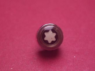 Montblanc Krone, Stahl, Ø 6,9mm, Höhe 6,0mm, Gesamthöhe 9,7mm 