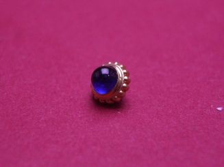 Cartier Tank Must Krone 16-lappig double Goldauflage  2n poliert mit eingefasstem Spinell 09760541 für Ref: 0152, 0153 