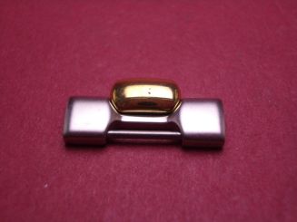 Longines Armband-Ersatzglied, Stahl/Gold, 18,8mm 