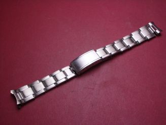 Metall-Armband, Stahl, flexibel, Breite: 15mm-12mm, Länge: 15,5cm, mit Faltschließe 