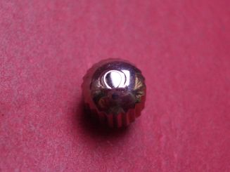 Omega Krone, Stahl, Ø 6,4mm, Höhe 5,3mm, Gewinde 0,9mm, verschraubt 