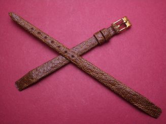 Graf Vintage-Uhren-Armband, Elefantenleder, 8mm im Verlauf auf 6mm, für feste Stege, Farbe: braun 