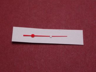 IWC Stoppzeiger, Messing, orange, für PORSCHE DESIGN Chronograph 02 & Titan Chronograph 01, Ref: 3700, 3701, 3702, 3704, IWB00494 