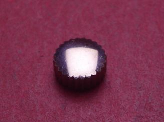 Uhrenkrone, weiß, Ø 6,5mm, Höhe 3,4mm, Gewinde 0,9mm 