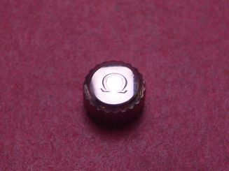 Omega Krone, Stahl, Ø 6,5mm, Höhe 3,7mm, Gewinde 0,9mm, mit innenliegender Dichtung 