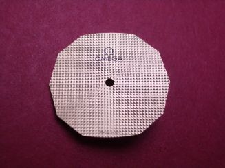 Omega Zifferblatt, ca. 20,0mm x 21,8mm, gold 