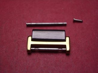 Rado Armbandglied, Stahl/Gold, doublé, 15,3mm, gebraucht 