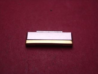 Rado Armbandglied, Stahl/Gold, doublé, 16,1mm, gebraucht 