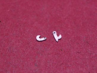 1 Paar Haken für Kette Spindeltaschenuhr-Kette, gebraucht 