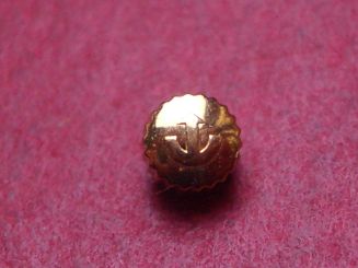 Rado Krone, doublé, Ø 3,3mm, Höhe 2,5mm, Gewinde 0,9mm, neu 