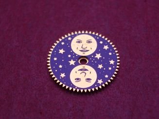 ETA Mondphasenscheibe für Kaliber 255.487, Ø 9,6mm 