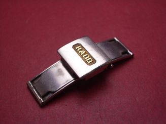 Rado Faltschließe, Stahl, 15mm, gebraucht und an einer Stelle geschweißt worden 