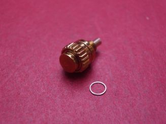Drücker passend für Rolex Daytona, Stahl vergoldet, Ø 5,6mm 
