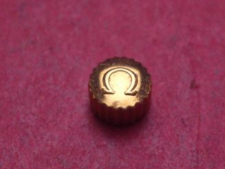 Omega Krone, gelb, Ø 4,1mm, Höhe 2,6mm, Gewinde 1,0mm 