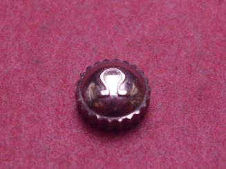 Omega Krone, Stahl, Ø 5,0mm, Höhe 2,5mm, Gewinde 0,9mm 