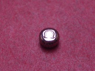 Omega Krone, Stahl, Ø 3,8mm, Höhe 2,2mm, Gewinde 0,9mm 