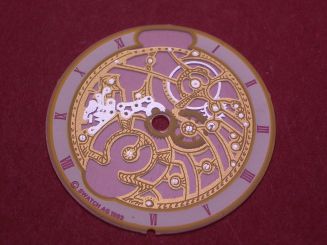 Swatch Zifferblatt, Ø 28,8mm, Farben: transparent, gelb, weiß, rot, NOS (New Old Stock) 