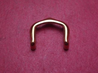 Cartier Bügel für Dornschließe, 10mm, Stahl, vergoldet, neu 