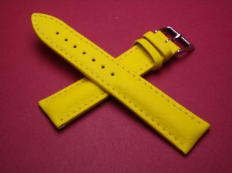 Barington Lederarmband, Kalb, 20mm im Verlauf auf 18mm, Farbe: gelb 