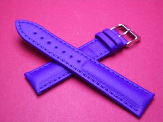 Barington Lederarmband, Kalb, 20mm im Verlauf auf 18mm, Farbe: blau 