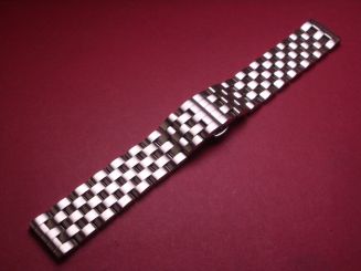 Metall-Uhren-Armband, 20mm, mit Faltschließe 