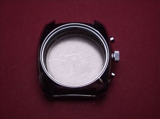 Valjoux 7733 Chronographgehäuse, verchromt, mit Krone und Drückern, Ø 38,0mm 
