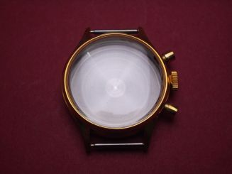 Valjoux 7733 Chronographgehäuse, doublé, mit Krone und Drückern, Ø 35,7mm 