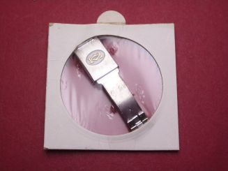 Cartier Faltschließe, Stahl, 7,5mm, mit Schließblech 10,3mm x 15,8mm 