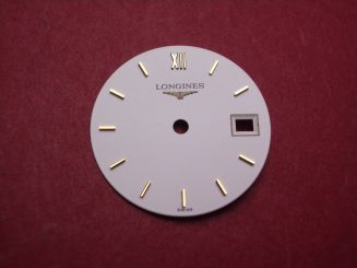 Longines Zifferblatt, Ø 16,6mm, gold mit goldfarbenen Inlays 