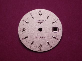 Longines Zifferblatt, Ø 20,0mm, gold mit goldfarbenen Inlays 