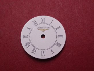 Longines Zifferblatt, Ø 16,5mm, schwarz/weiß 