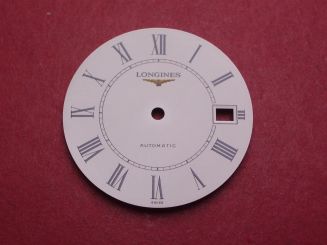 Longines Zifferblatt, Ø 29,0mm, schwarz/weiß 