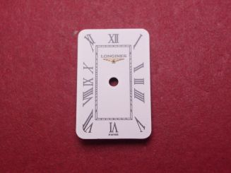 Longines Zifferblatt, 18mm x 11,5mm, schwarz/weiß 