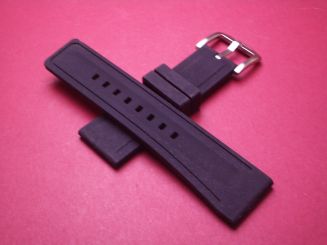 Kautschuk Armband, 26mm im Verlauf auf 22mm, mit Dornschließe 