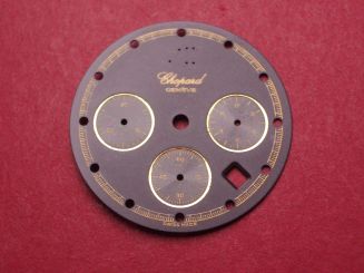 Chopard Zifferblatt, Ø 27,4mm, schwarz, Inlays fehlen 