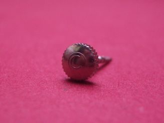 Certina Krone mit Aufzugswelle, Stahl, Ø 5,6mm, Höhe 2,6mm (ohne Welle) 