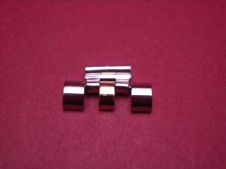 Rolex Anstoßglied, Stahl/Gold, Gliedbreite: 15,5mm, Anstoßbreite: 8,36mm 