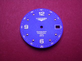 Longines Zifferblatt, Ø 27,5mm, blau 