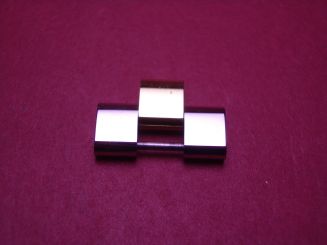 Cartier Armbandglied, Stahl/Gold, 18mm, für Roadster, NOS (New Old Stock) 