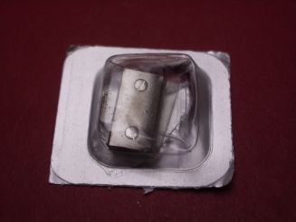 Cartier Armbandglied, Stahl, gewölbt, verschraubt, für Santos Galbée PM, techn. Ref. 2423 & 1565 