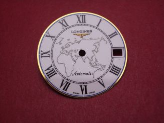 Longines Zifferblatt, Ø 26,0mm, weiß/schwarz 