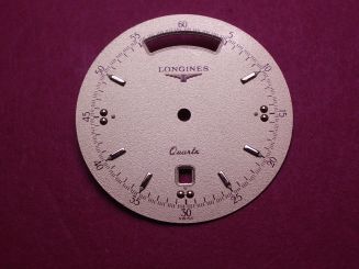 Longines Zifferblatt, Ø 29,0mm, gold mit goldfarbenen Inlays 