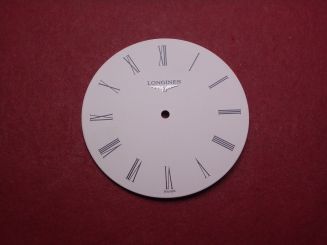 Longines Zifferblatt, Ø 30,0mm, weiß/schwarz 